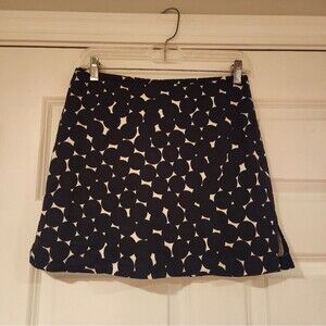 Bamboo Traders black and white mini skirt with shorts 6P